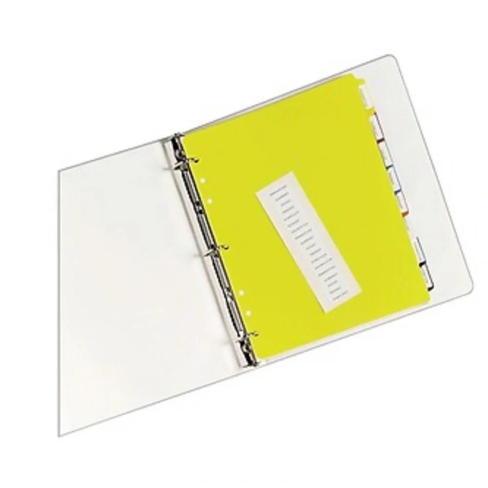 NWT Avery Heavy Duty Blank Plastic Dividers, 8-Tab, Multicolor (23084)